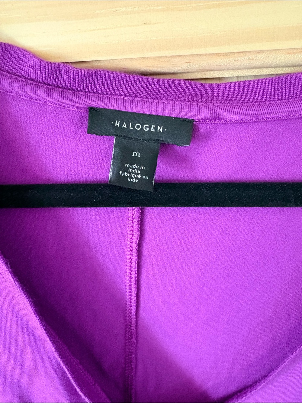 Halogen Purple Surplice Long-Sleeve Top - Picture 2 of 5